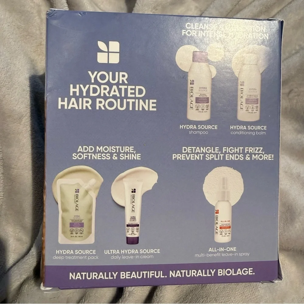 NEW Biolage 5 piece deluxe sampler Hydra Source